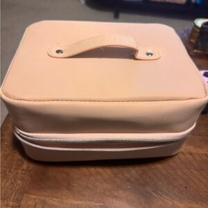 BEIS the hanging cosmetic case in beige